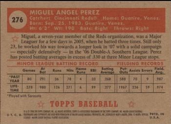 2006 Topps '52 Rookies #276 Miguel Perez Back