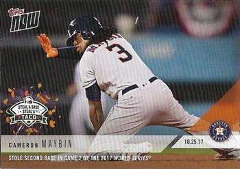 2018 Topps Now Taco Bell Steal a Base Steal a Taco #TTH-6 Cameron Maybin Front