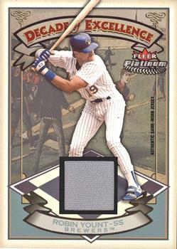 2005 Fleer Platinum - Decade of Excellence Jersey Silver #DE-RY Robin Yount Front
