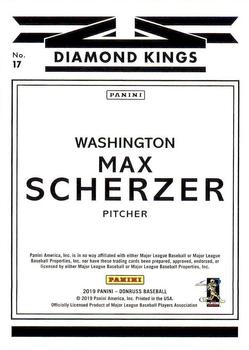 2019 Donruss #17 Max Scherzer Back