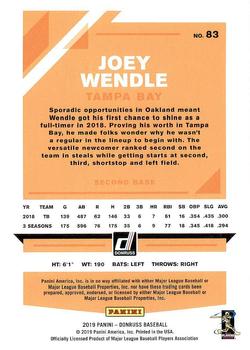 2019 Donruss #83 Joey Wendle Back