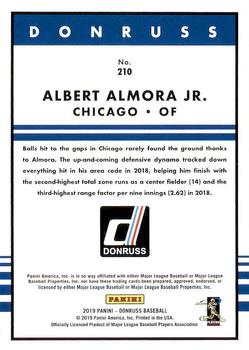 2019 Donruss #210 Albert Almora Jr. Back