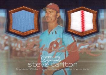 2018 Topps Dynasty - Autographed Dual Relic #ADRC-SC Steve Carlton Front