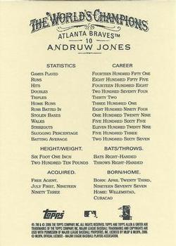 2006 Topps Allen & Ginter #10 Andruw Jones Back