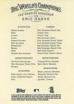 2006 Topps Allen & Ginter #123 Eric Gagne Back