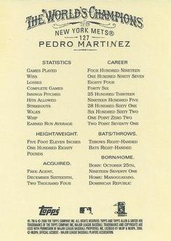 2006 Topps Allen & Ginter #127 Pedro Martinez Back