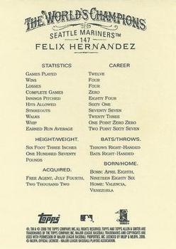 2006 Topps Allen & Ginter #147 Felix Hernandez Back