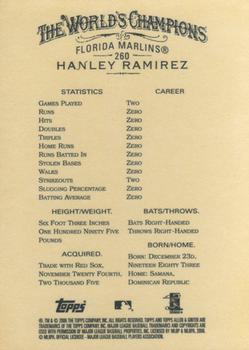 2006 Topps Allen & Ginter #260 Hanley Ramirez Back