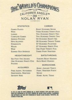 2006 Topps Allen & Ginter #266 Nolan Ryan Back