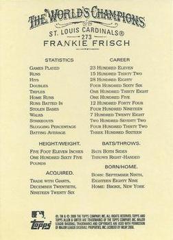 2006 Topps Allen & Ginter #273 Frankie Frisch Back