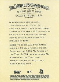 2006 Topps Allen & Ginter #294 Ozzie Guillen Back