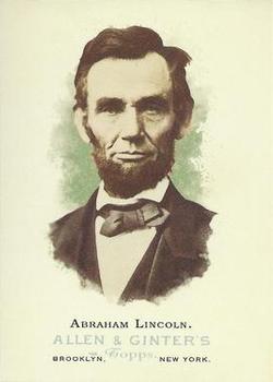 2006 Topps Allen & Ginter #328 Abraham Lincoln Front