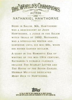 2006 Topps Allen & Ginter #340 Nathaniel Hawthorne Back