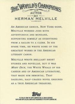 2006 Topps Allen & Ginter #341 Herman Melville Back