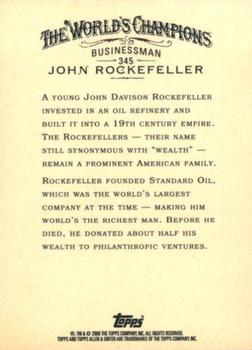 2006 Topps Allen & Ginter #345 John Rockefeller Back