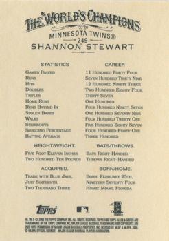 2006 Topps Allen & Ginter #249 Shannon Stewart Back