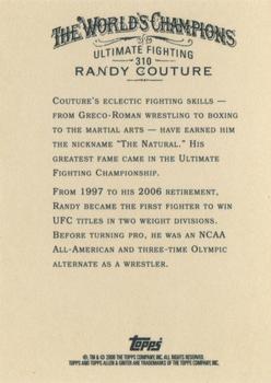 2006 Topps Allen & Ginter #310 Randy Couture Back