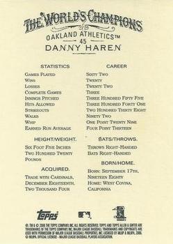 2006 Topps Allen & Ginter #45 Danny Haren Back