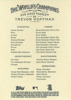 2006 Topps Allen & Ginter #84 Trevor Hoffman Back