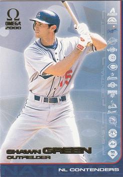 2000 Pacific Omega - NL Contenders #9 Shawn Green Front