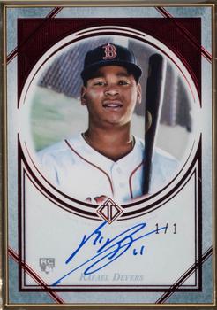 2018 Topps Transcendent Collection - Transcendent Collection Autographs Red #TCA-RD Rafael Devers Front