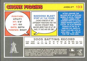 2006 Bazooka #133 Chone Figgins Back