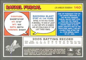 2006 Bazooka #140 Rafael Furcal Back