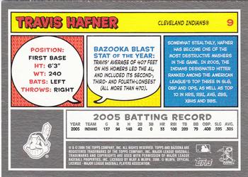 2006 Bazooka #9 Travis Hafner Back