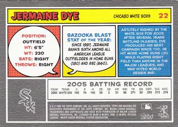 2006 Bazooka #22 Jermaine Dye Back