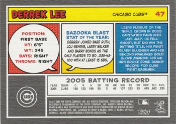 2006 Bazooka #47 Derrek Lee Back