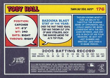2006 Bazooka #176 Toby Hall Back