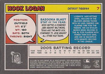 2006 Bazooka #7 Nook Logan Back