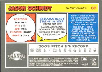 2006 Bazooka #87 Jason Schmidt Back