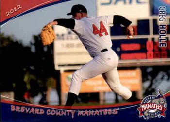 2012 Grandstand Brevard County Manatees #NNO Greg Holle Front