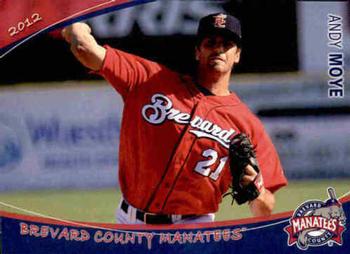 2012 Grandstand Brevard County Manatees #NNO Andy Moye Front