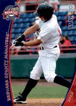 2012 Grandstand Brevard County Manatees #NNO Cody Hawn Front