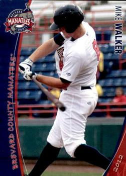 2012 Grandstand Brevard County Manatees #NNO Mike Walker Front