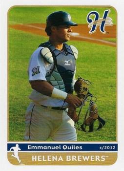 2012 Grandstand Helena Brewers #NNO Emmanuel Quiles Front