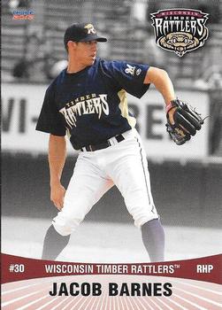 2012 Choice Wisconsin Timber Rattlers #1 Jacob Barnes Front