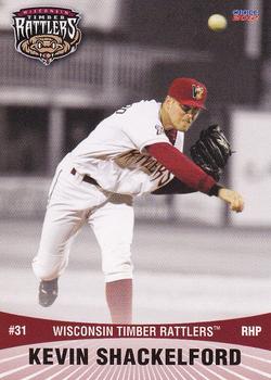 2012 Choice Wisconsin Timber Rattlers #20 Kevin Shackelford Front