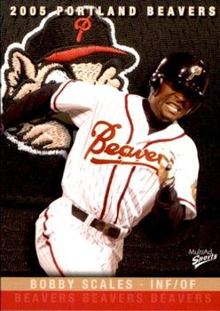2005 MultiAd Portland Beavers #18 Bobby Scales Front