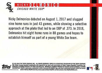 2018 Topps On-Demand Rookie Year in Review #19 Nicky Delmonico Back
