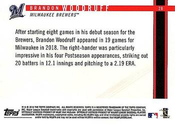 2018 Topps On-Demand Rookie Year in Review #28 Brandon Woodruff Back