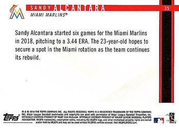 2018 Topps On-Demand Rookie Year in Review #35 Sandy Alcantara Back