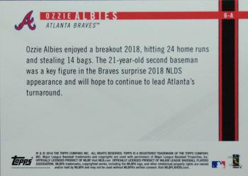 2018 Topps On-Demand Rookie Year in Review - Autographs Blue #6A Ozzie Albies Back