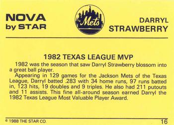 1988-89 Star Nova #16 Darryl Strawberry Back