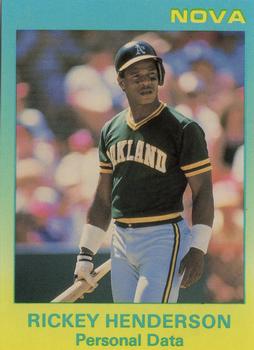 1988-89 Star Nova #89 Rickey Henderson Front