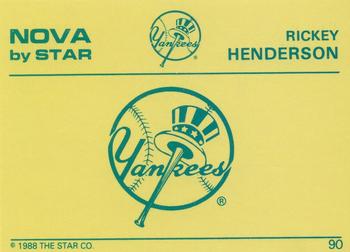 1988-89 Star Nova #90 Rickey Henderson Back