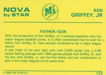 1988-89 Star Nova #123 Ken Griffey Jr. Back