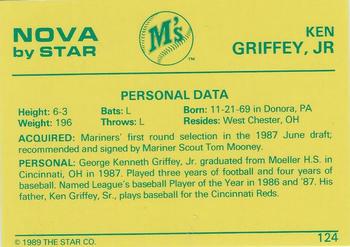 1988-89 Star Nova #124 Ken Griffey Jr. Back